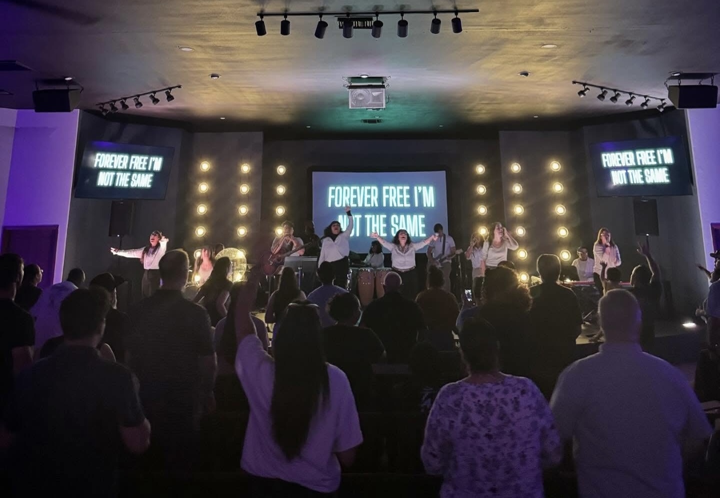 Ethos Church congregation worshipping together