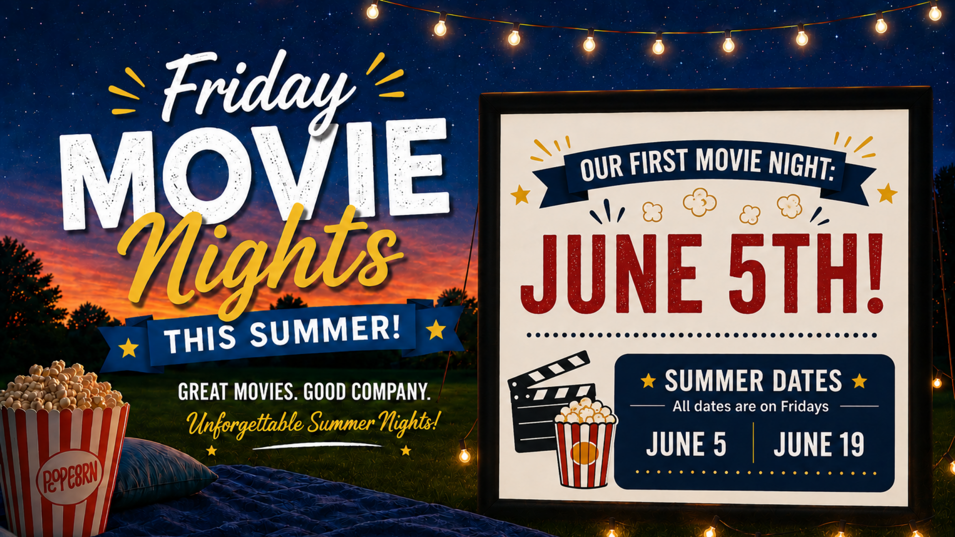 Friday Movie Nights This Summer